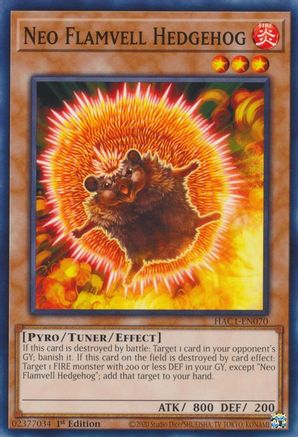 Neo Flamvell Hedgehog [HAC1-EN070] Common