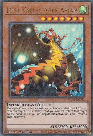 Mist Valley Apex Avian (Duel Terminal) [HAC1-EN062] Parallel Rare