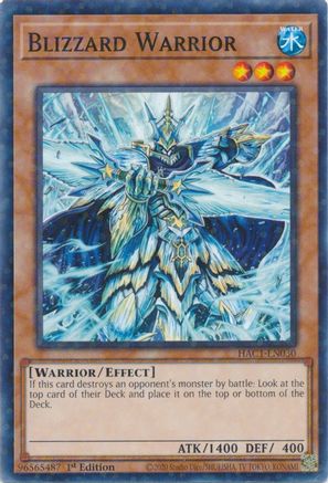 Blizzard Warrior (Duel Terminal) [HAC1-EN030] Parallel Rare