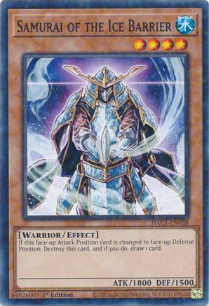 Samurai of the Ice Barrier (Duel Terminal) [HAC1-EN038] Parallel Rare