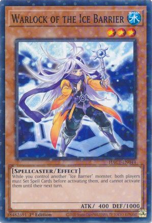 Warlock of the Ice Barrier (Duel Terminal) [HAC1-EN044] Parallel Rare