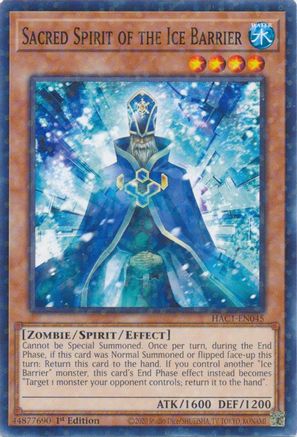 Sacred Spirit of the Ice Barrier (Duel Terminal) [HAC1-EN045] Parallel Rare