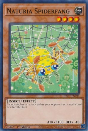 Naturia Spiderfang [HAC1-EN098] Common