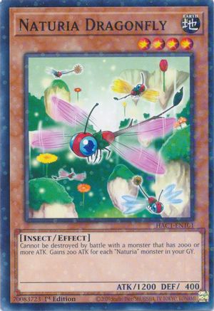 Naturia Dragonfly (Duel Terminal) [HAC1-EN101] Parallel Rare
