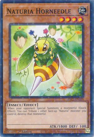 Naturia Horneedle (Duel Terminal) [HAC1-EN105] Parallel Rare
