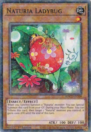 Naturia Ladybug (Duel Terminal) [HAC1-EN109] Parallel Rare