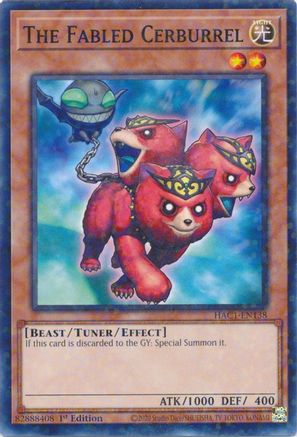 The Fabled Cerburrel (Duel Terminal) [HAC1-EN138] Parallel Rare