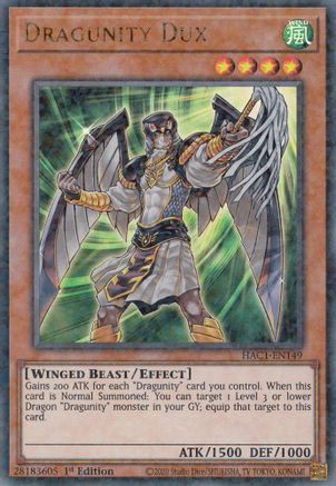 Dragunity Dux (Duel Terminal) [HAC1-EN149] Parallel Rare