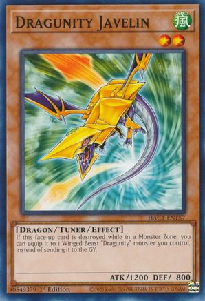 Dragunity Javelin [HAC1-EN157] Common