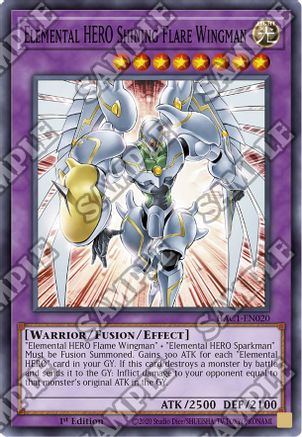 Elemental HERO Shining Flare Wingman [HAC1-EN020] Common