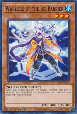 Warlock of the Ice Barrier [HAC1-EN044] Common