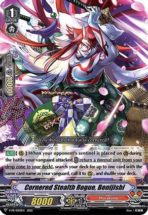 Cornered Stealth Rogue, Benijishi (V-PR/0213EN) [V Promo Cards]