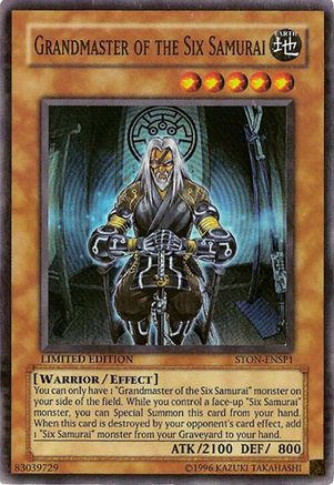 Grandmaster of the Six Samurai [STON-ENSP1] Super Rare
