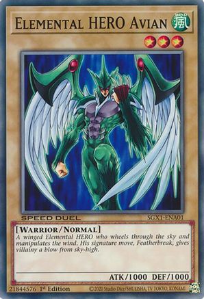 Elemental HERO Avian [SGX1-ENA01] Common