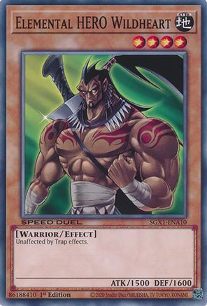 Elemental HERO Wildheart [SGX1-ENA10] Common
