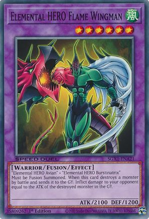 Elemental HERO Flame Wingman [SGX1-ENA21] Common