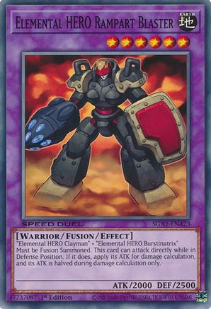 Elemental HERO Rampart Blaster [SGX1-ENA23] Common