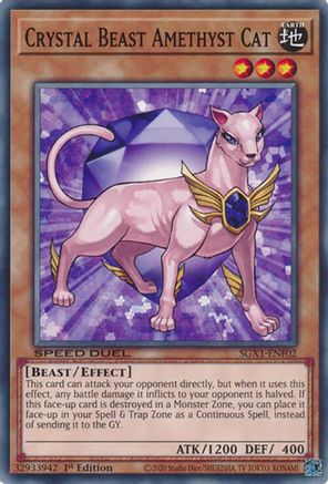 Crystal Beast Amethyst Cat [SGX1-ENF02] Common