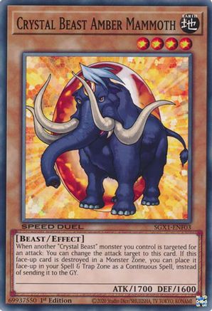 Crystal Beast Amber Mammoth [SGX1-ENF03] Common