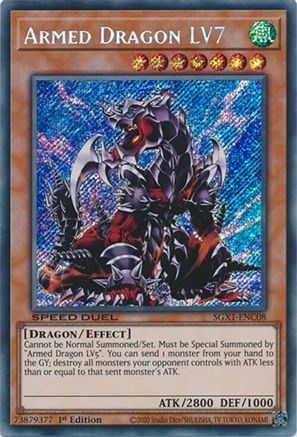 Armed Dragon LV7 [SGX1-ENC08] Secret Rare