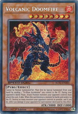 Volcanic Doomfire [SGX1-ENH01] Secret Rare