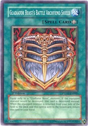 Gladiator Beast's Battle Archfiend Shield [PTDN-EN060] Common