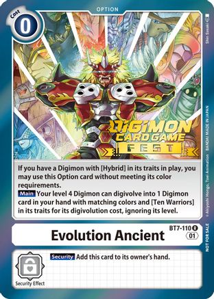 Evolution Ancient [BT7-110] (Digimon Card Game Fest 2022) [Next Adventure Promos]