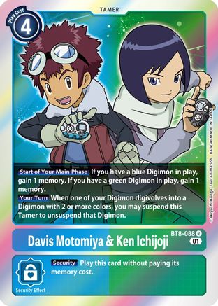 Davis Motomiya & Ken Ichijoji [BT8-088] [New Awakening]
