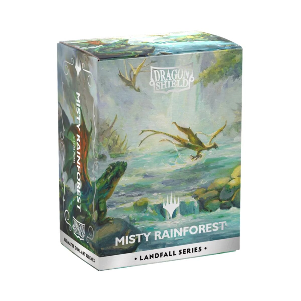 Dragonshield Sleeves - MTG Landfall Series: Misty Rainforest (Matte Dual Art) (Standard Sized)