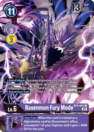 Rasenmon: Fury Mode [BT8-081] [New Awakening]