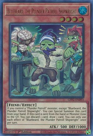 Bluebeard, the Plunder Patroll Shipwright [GFP2-EN093] Ultra Rare