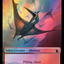 Human Rogue // Dinosaur Double-Sided Token (Surge Foil) [Doctor Who Tokens]