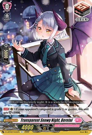 Transparent Snowy Night, Beretoi (D-LBT02/044EN) [Lyrical Monasterio: It's a New School Term!]