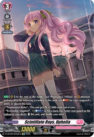 Scintillate Rays, Ophelia (D-LBT02/SP03EN) [Lyrical Monasterio: It's a New School Term!]