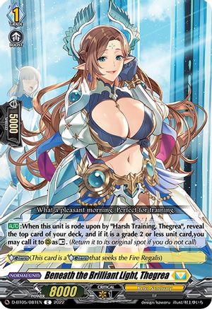 Beneath the Brilliant Light, Thegrea (D-BT05/081EN) [Triumphant Return of the Brave Heroes]