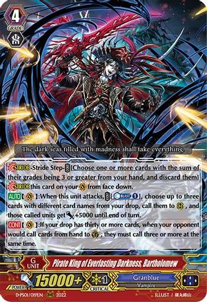 Pirate King of Everlasting Darkness, Bartholomew (D-PS01/019EN) [P Clan Collection 2022]
