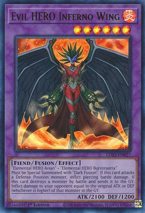 Evil HERO Inferno Wing [LDS3-EN027] Ultra Rare