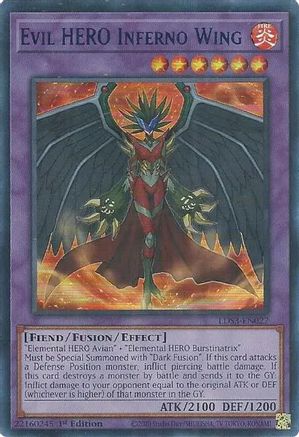 Evil HERO Inferno Wing (Blue) [LDS3-EN027] Ultra Rare
