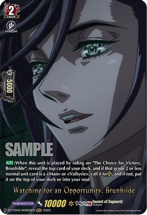 Watching for an Opportunity, Brunhilde (D-TTD02/RGR02EN) [Record of Ragnarok]