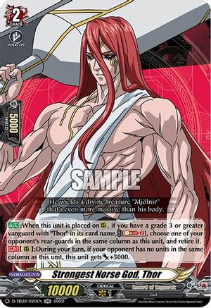 Strongest Norse God, Thor (D-TB02/020EN) [Record of Ragnarok]