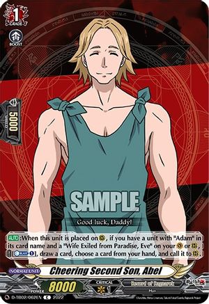 Cheering Second Son, Abel (D-TB02/062EN) [Record of Ragnarok]