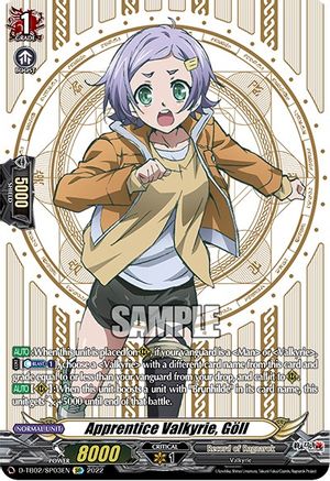 Apprentice Valkyrie, Goll (D-TB02/SP03EN) [Record of Ragnarok]