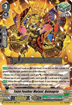 Faint Feather Mutant, Quinagria (D-VS05/084EN) [V Clan Collection Vol.5]
