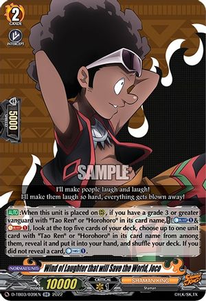 Wind of Laughter that will Save the World, Joco (D-TB03/039EN) [Shaman King]