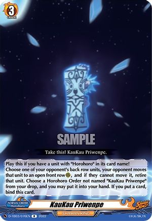 KauKau Priwenpe (D-TB03/076EN) [Shaman King]