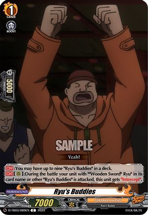Ryu's Buddies (D-TB03/089EN) [Shaman King]