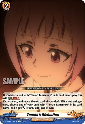 Tamao's Divination (D-TB03/159EN) [Shaman King]