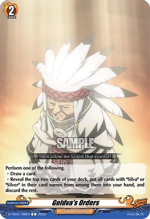 Goldva's Orders (D-TB03/166EN) [Shaman King]
