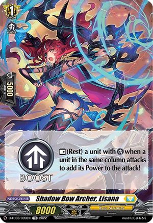 Shadow Bow Archer, Lisana (D-TD03/009EN) [D-TD03: Raika Koshiba -Skyfall Executors-]
