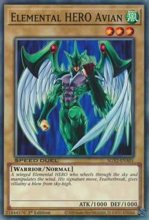 Elemental HERO Avian [SGX2-ENA01] Common